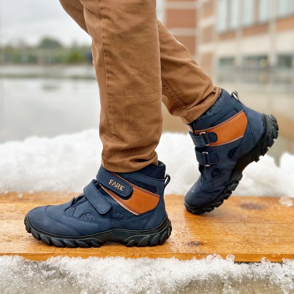 FARE KLASIK celoroční trekové boty modré