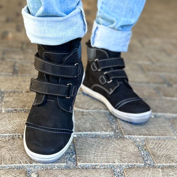 FARE KLASIK TYROLKY dětské zimní kotníkové boty černé