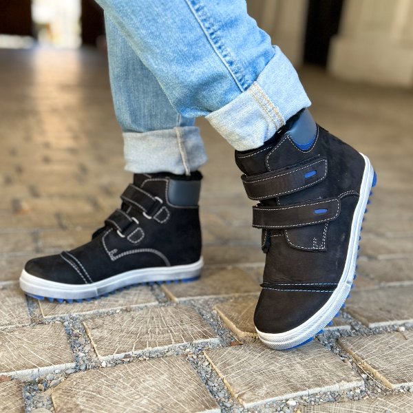 FARE KLASIK TYROLKY dětské zimní kotníkové boty černé