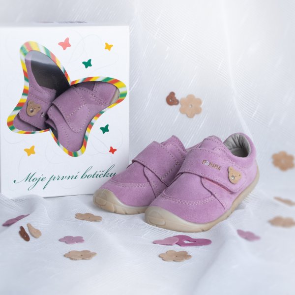 FARE FIRST dětské celoroční boty lila šeříkové