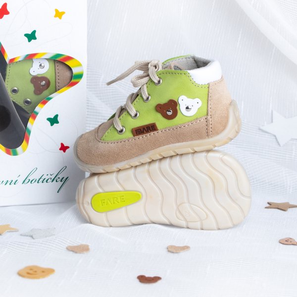 FARE FIRST dětské celoroční boty hnědé