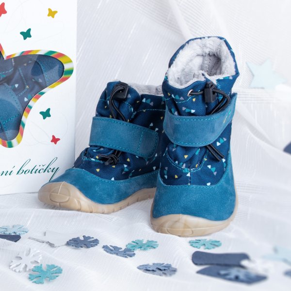 FARE FIRST dětské zimní boty modré