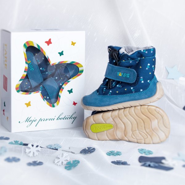 FARE FIRST dětské zimní boty modré