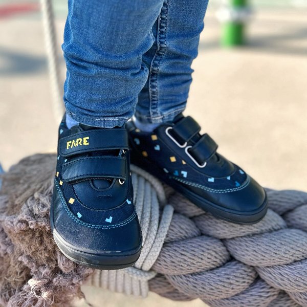 FARE MID-WIDE TRAILERKY dětské celoroční nepromokavé boty černé