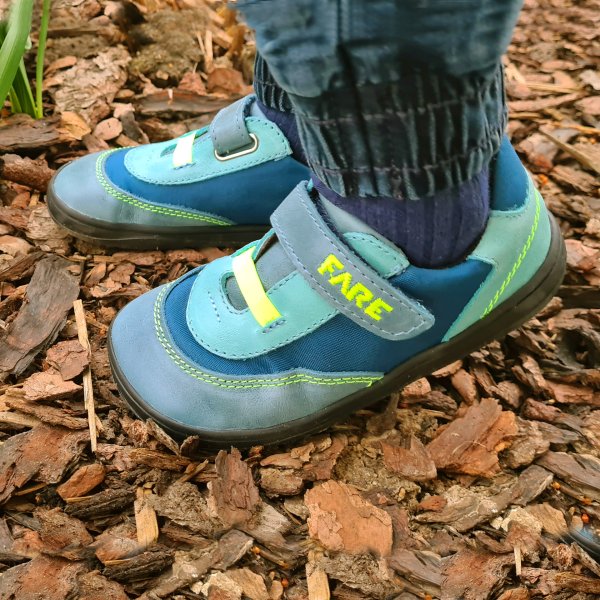 FARE MID-WIDE TRAILERKY dětské celoroční nepromokavé boty petrolejové