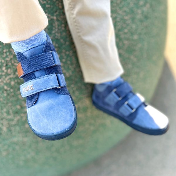 FARE MID-WIDE SUMMITKY dětské celoroční boty denim modré