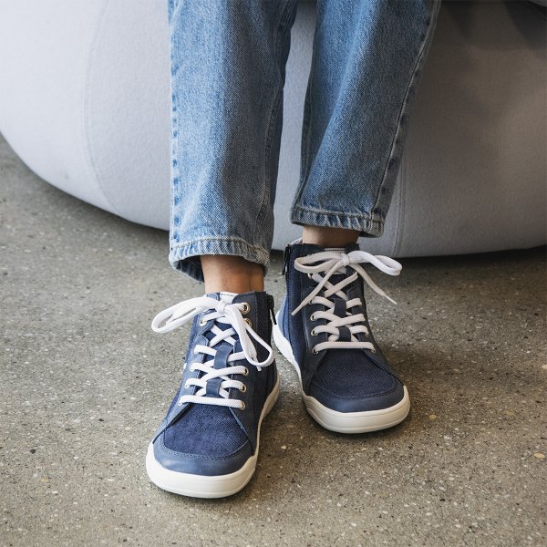 FARE MID-WIDE SPRINGFIELDKY celoroční boty denim modré