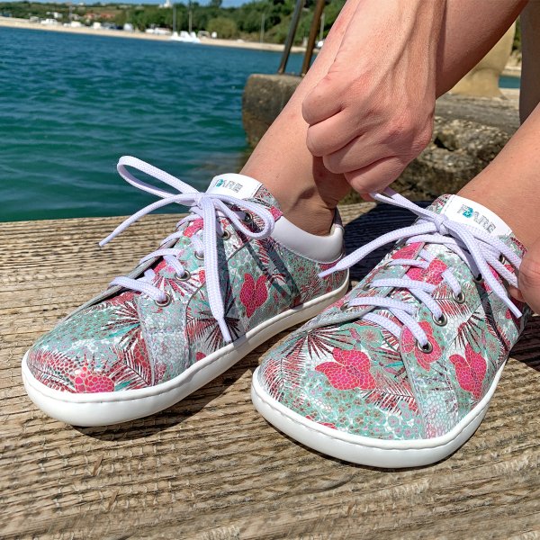 FARE BARE ELEGANT celoroční boty azurová květ