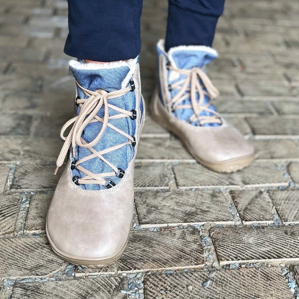 FARE BARE ASPENKY zimní nepromokavé boty béžové