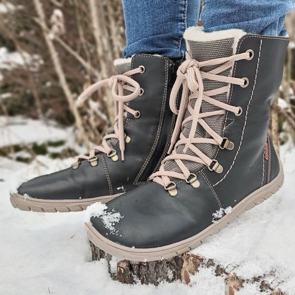 FARE BARE NORRY ziimní nepromokavé boty dark chocolate