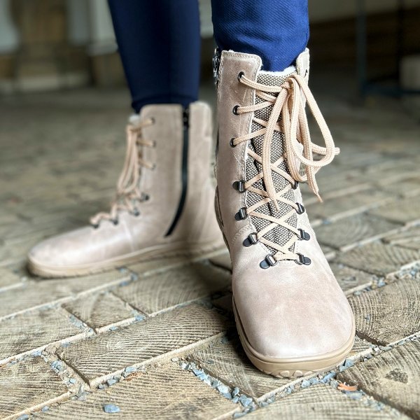 FARE BARE NORRY zimní nepromokavé boty béžové