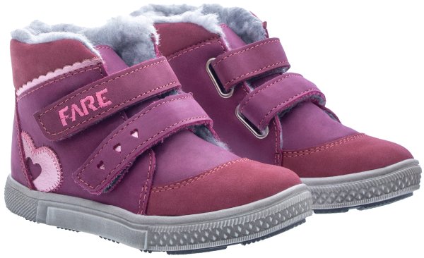 FARE KLASIK DENIMKY dětské zimní kotníkové boty fialová