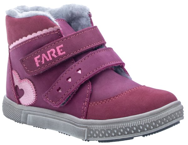 FARE KLASIK DENIMKY dětské zimní kotníkové boty fialová