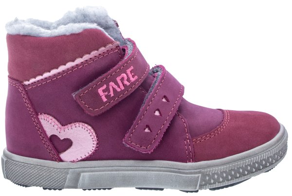 FARE KLASIK DENIMKY dětské zimní kotníkové boty fialová