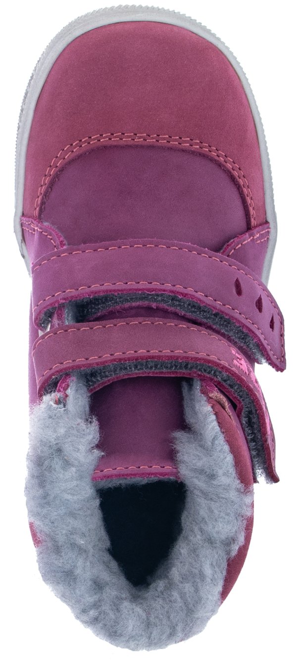 FARE KLASIK DENIMKY dětské zimní kotníkové boty fialová