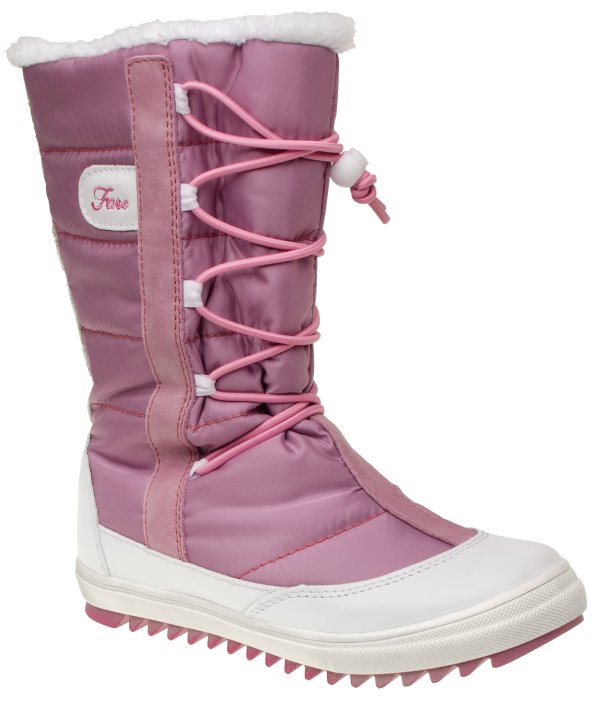 FARE KLASIK SNĚHULE dětské zimní nepromokavé boty růžové