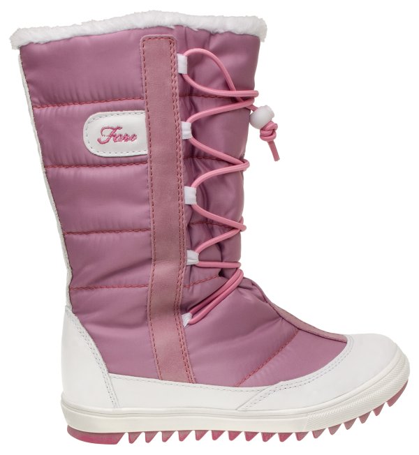 FARE KLASIK SNĚHULE dětské zimní nepromokavé boty růžové