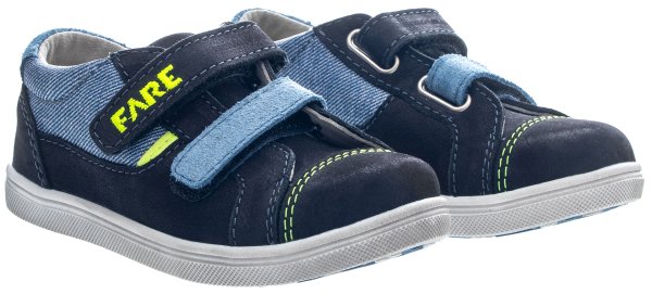 FARE KLASIK dětské celoroční boty černo-modré