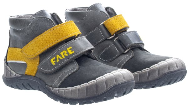 FARE KLASIK dětské celoroční kotníkové boty šedé