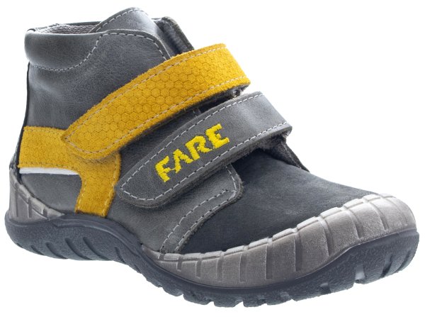 FARE KLASIK dětské celoroční kotníkové boty šedé