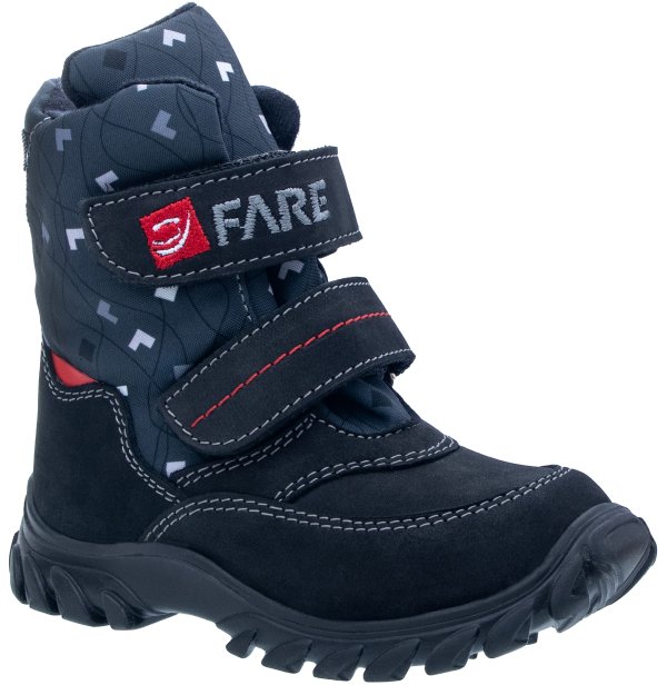 FARE KLASIK POLARIS dětské zimní nepromokavé boty černé