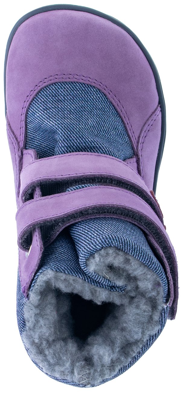 FARE BARE FROSTKY dětské zimní nepromokavé boty lila